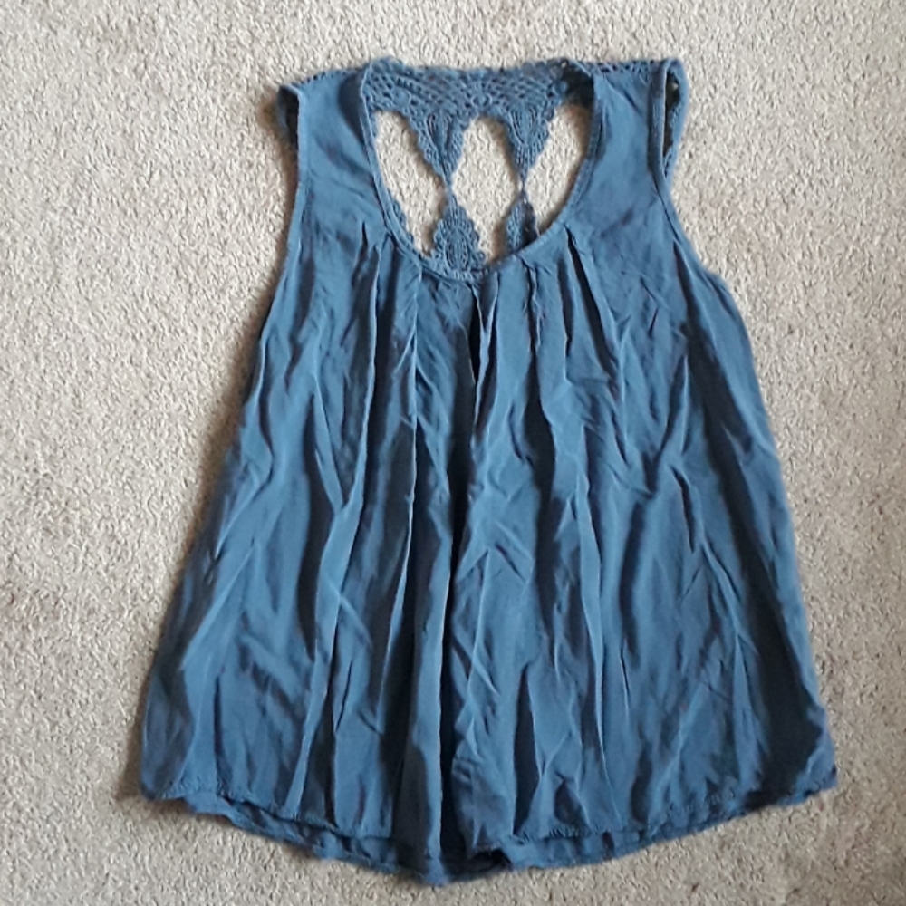 💡Beautiful blue tank top from italy - Picture 1 of 3